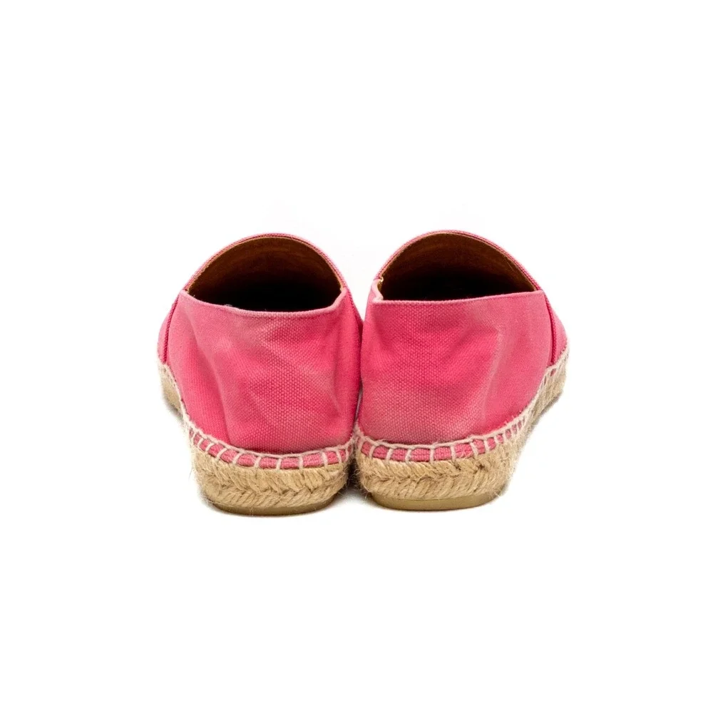 Kenzo Paris Hot Pink Embroidered Tiger Espadrilles Size EU 39/US 9 Women's Flats